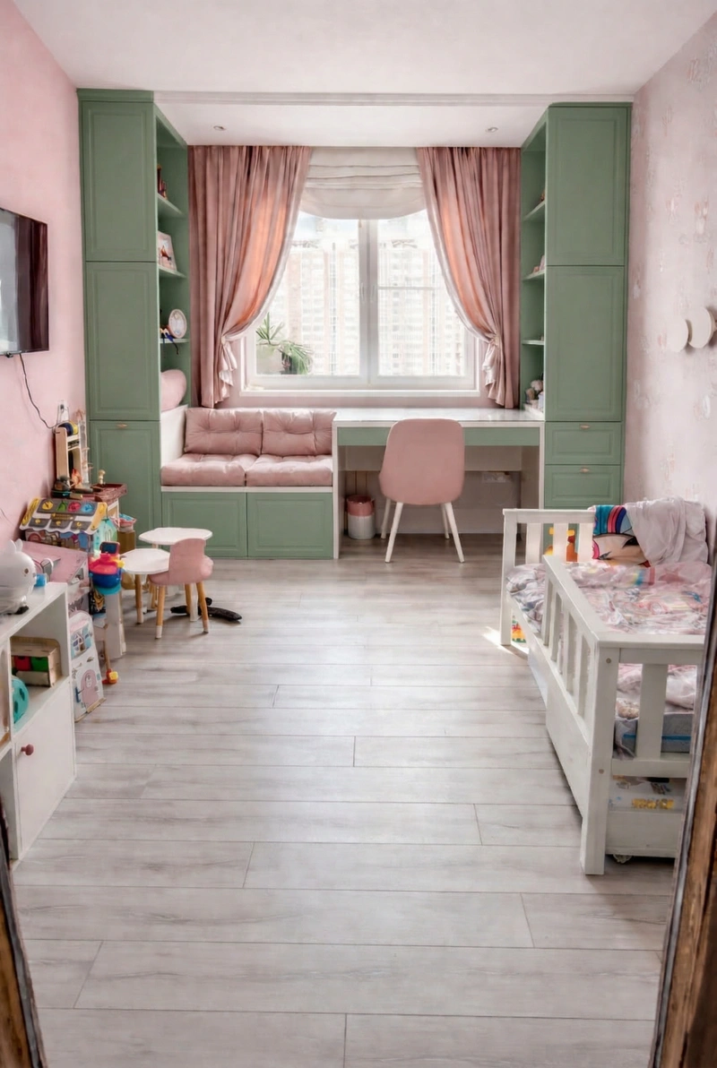 Дизайн детской в стиле Без стиля — фото интерьера от нейросети RoomGPT