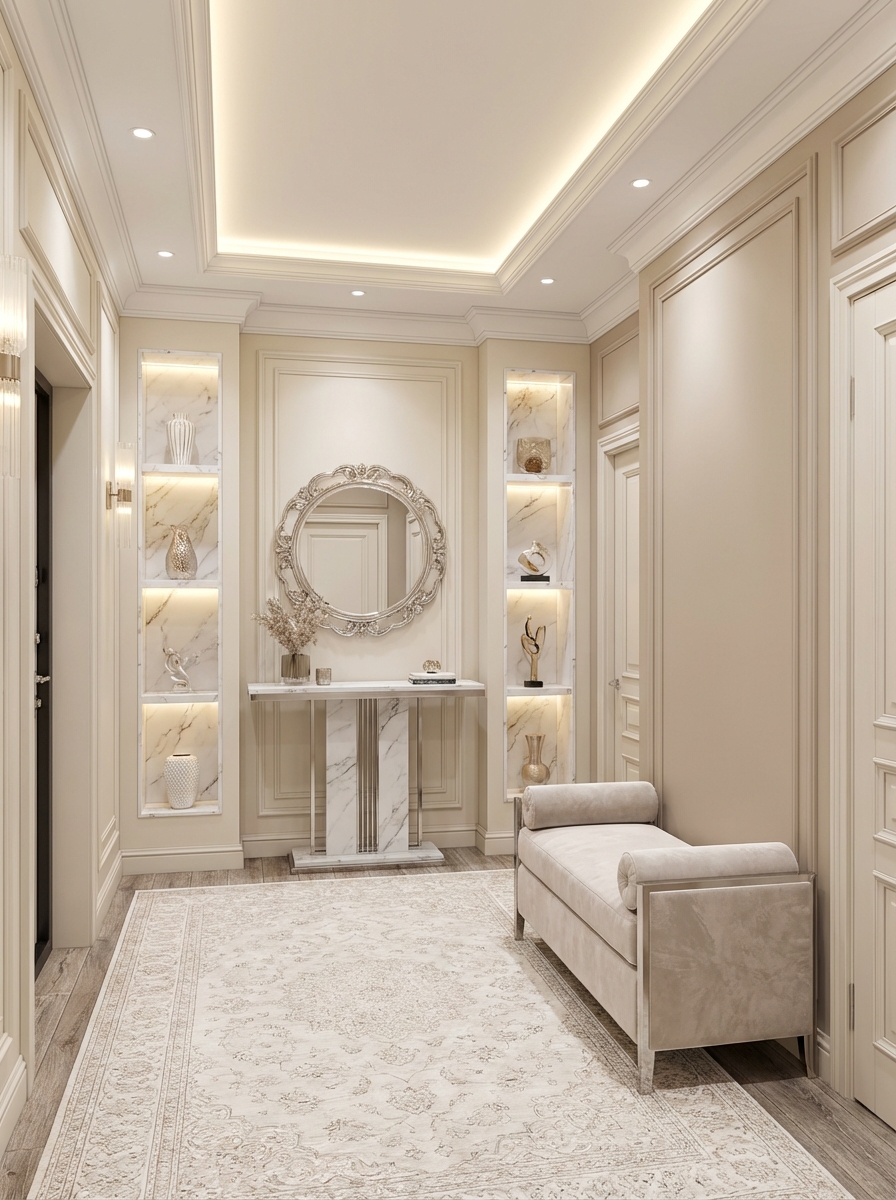 Дизайн гостиной в стиле Классика — фото интерьера от нейросети RoomGPT