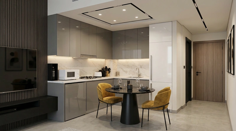 Дизайн интерьера в стиле Лофт — Гостиная от нейросети RoomGPT