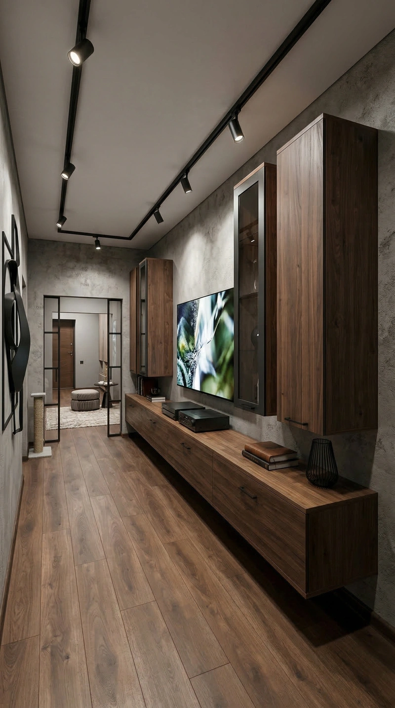 Дизайн гостиной в стиле Лофт — фото интерьера от нейросети RoomGPT