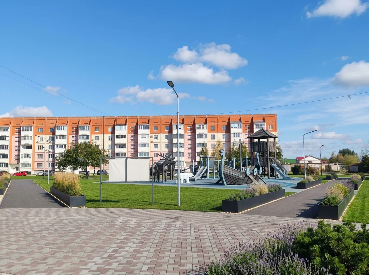 Ландшафтный дизайн в стиле Минимализм — Участок от нейросети RoomGPT