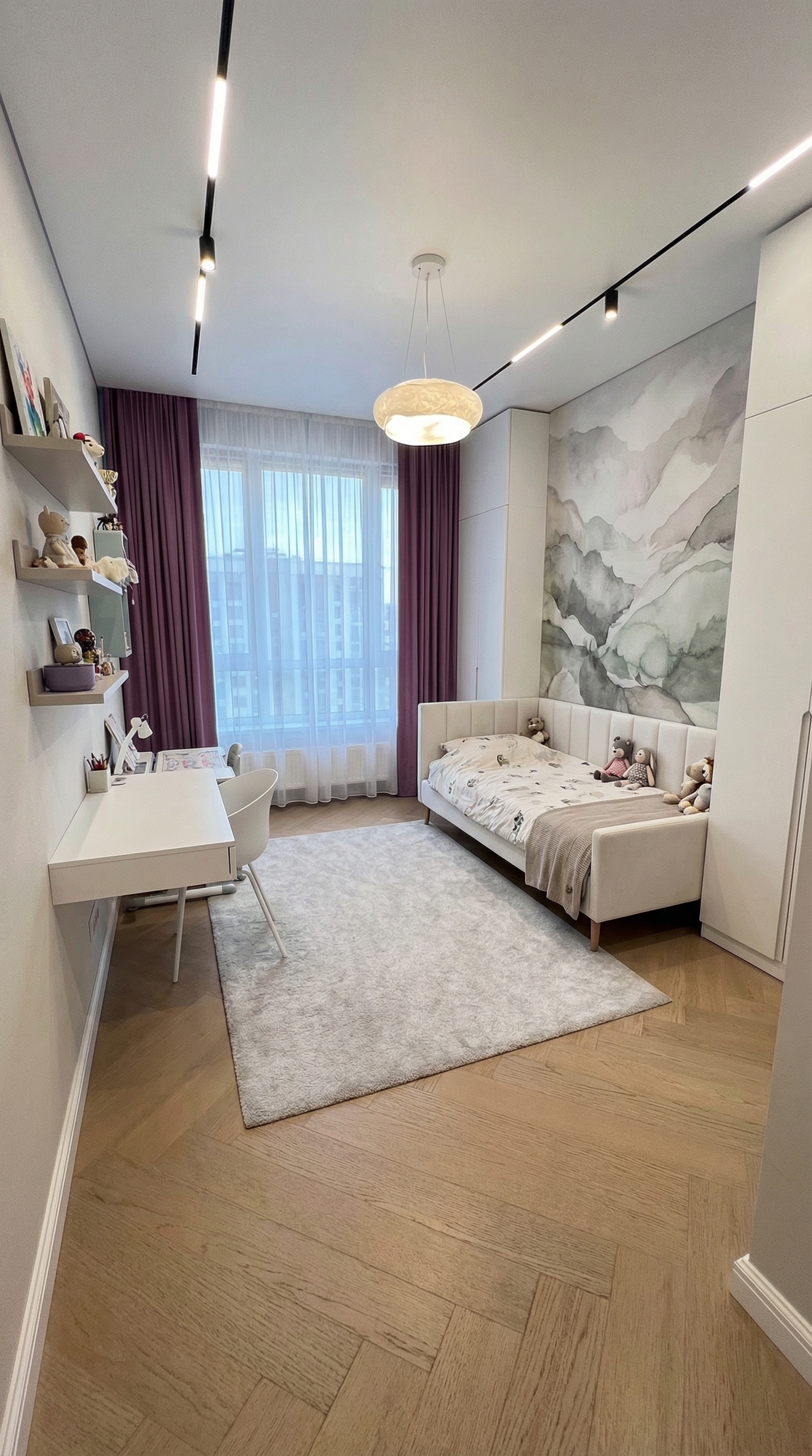 Дизайн детской в стиле Минимализм — фото интерьера от нейросети RoomGPT