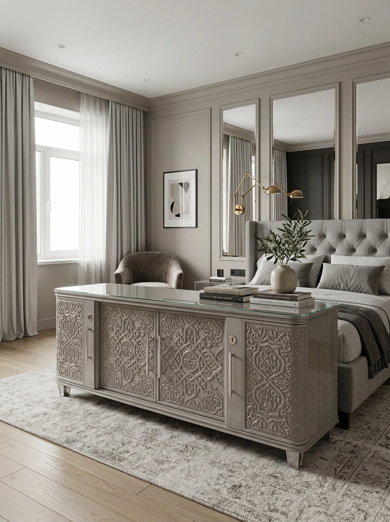 Дизайн интерьера в стиле Классика — Спальня от нейросети RoomGPT