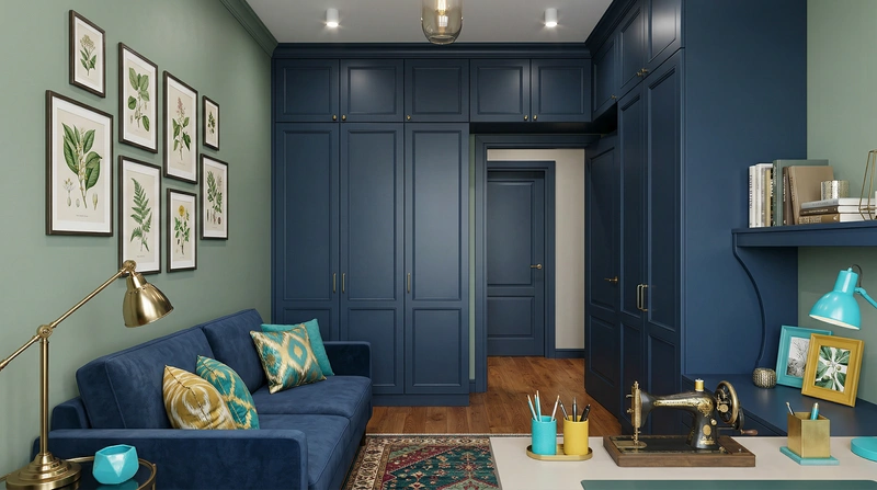 Дизайн интерьера в стиле Классика — Кабинет от нейросети RoomGPT