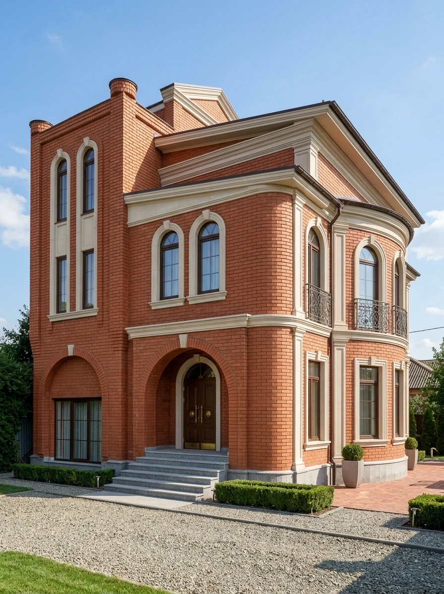 Дизайн фасада в стиле Неоклассика — Фасад от нейросети RoomGPT