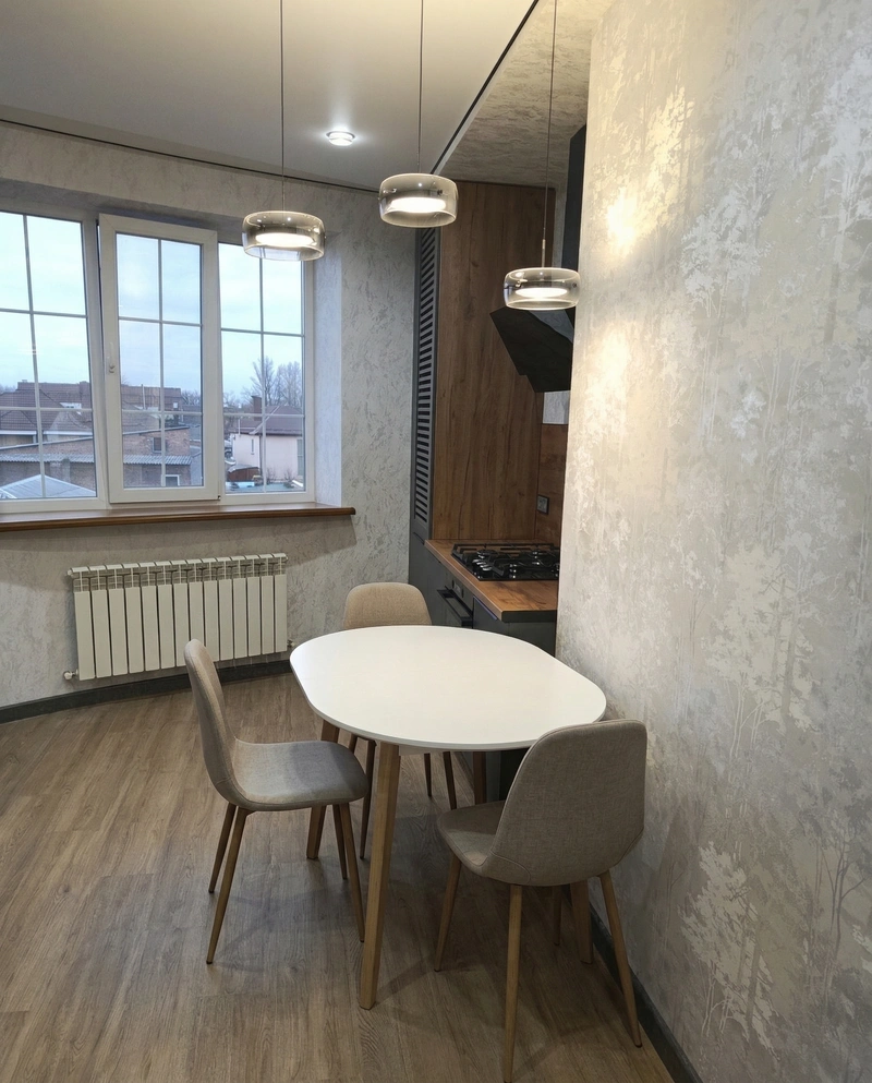 Дизайн кухни в стиле Без стиля — фото интерьера от нейросети RoomGPT