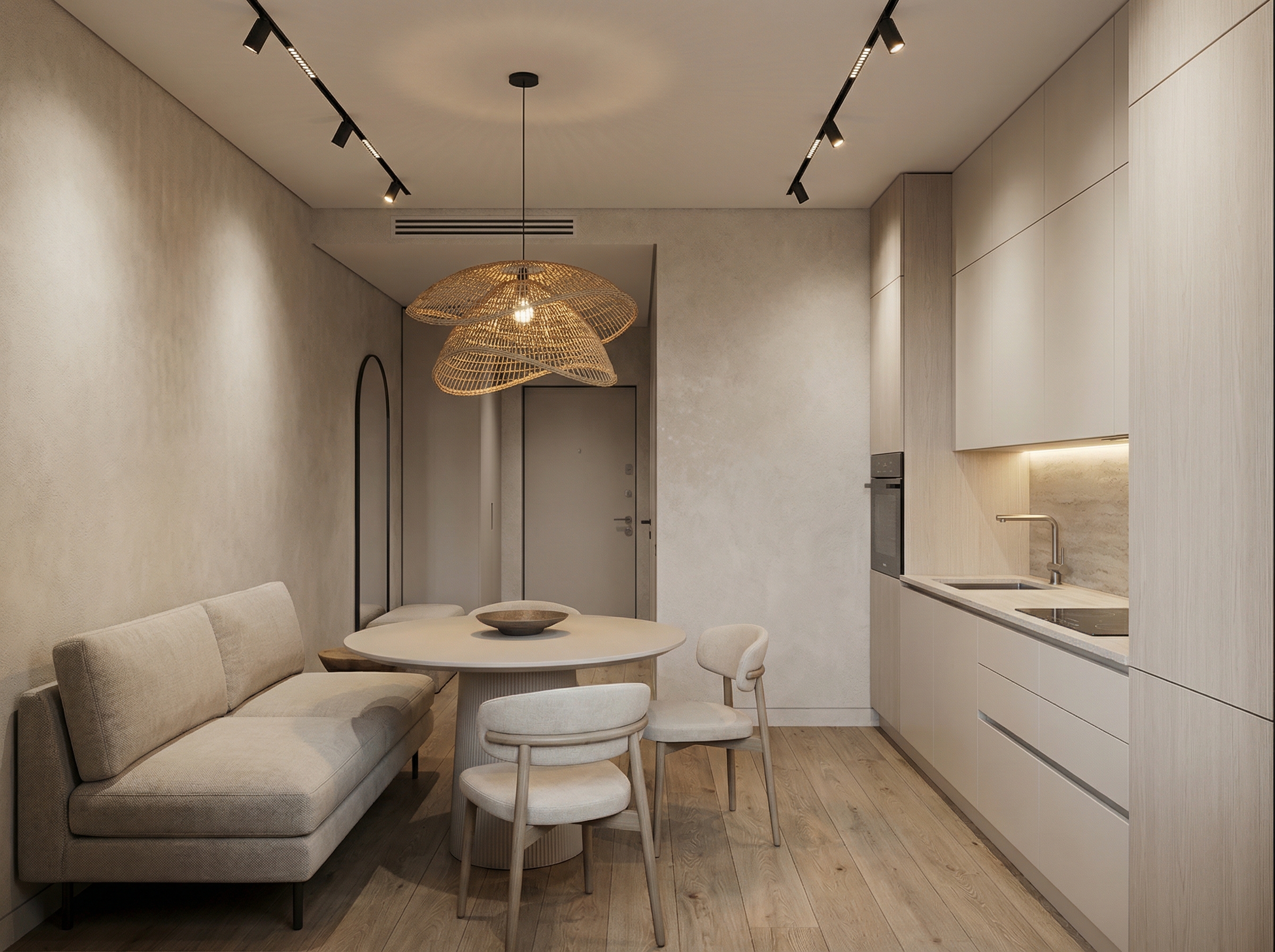 Дизайн кухни в стиле Минимализм — фото интерьера от нейросети RoomGPT