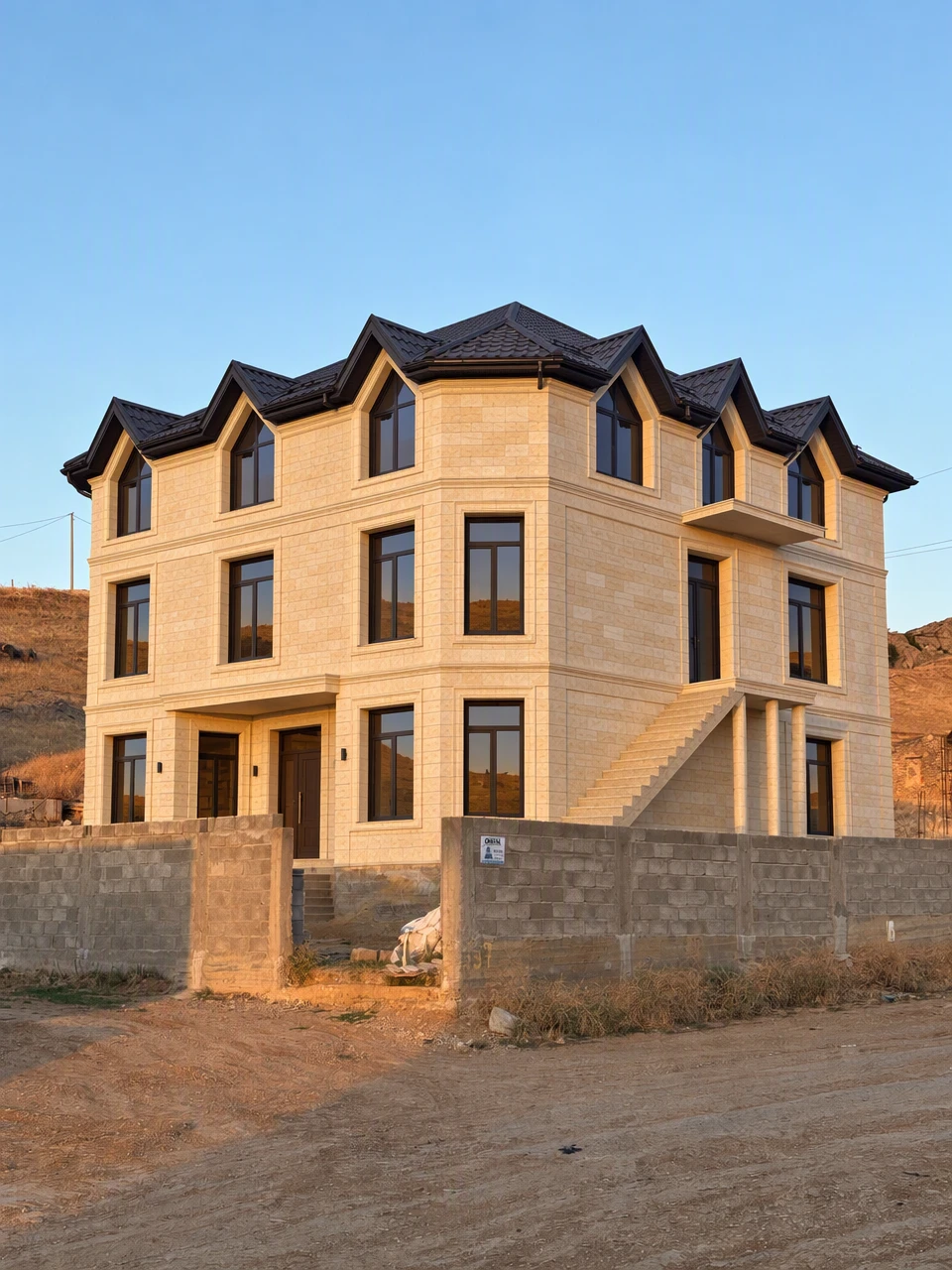 Дизайн фасада в стиле Минимализм — фото фасада от нейросети RoomGPT