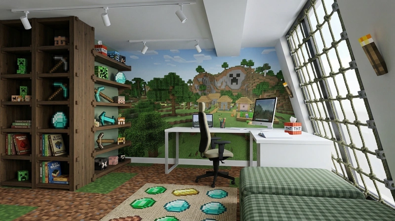 Дизайн детской в стиле Без стиля — фото интерьера от нейросети RoomGPT