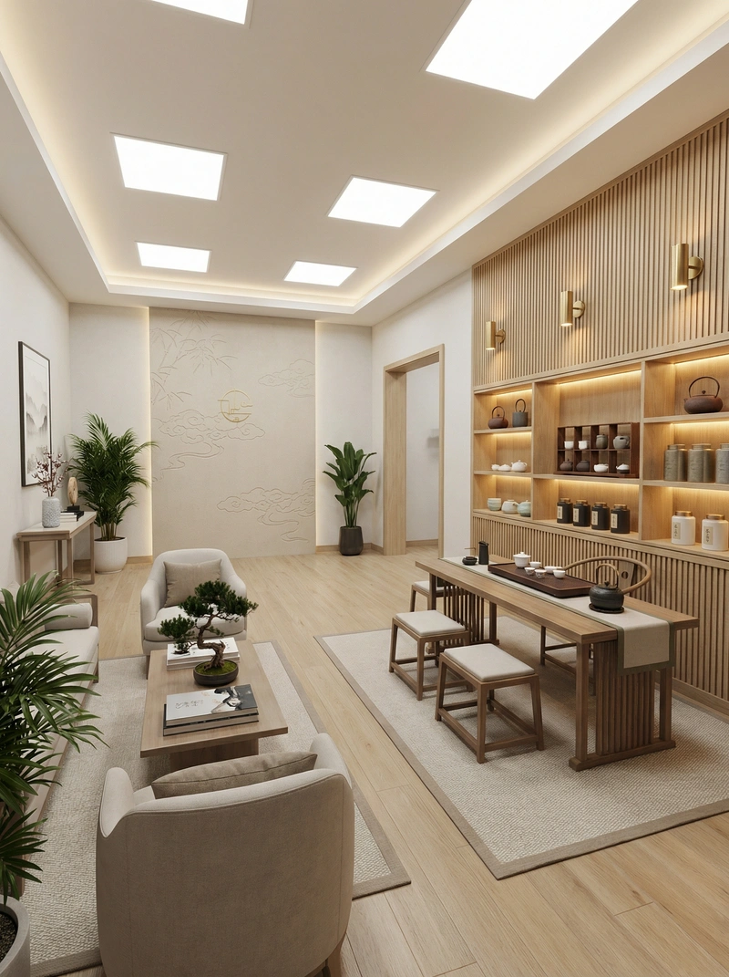 Дизайн интерьера в стиле Контемпорари — Гостиная от нейросети RoomGPT