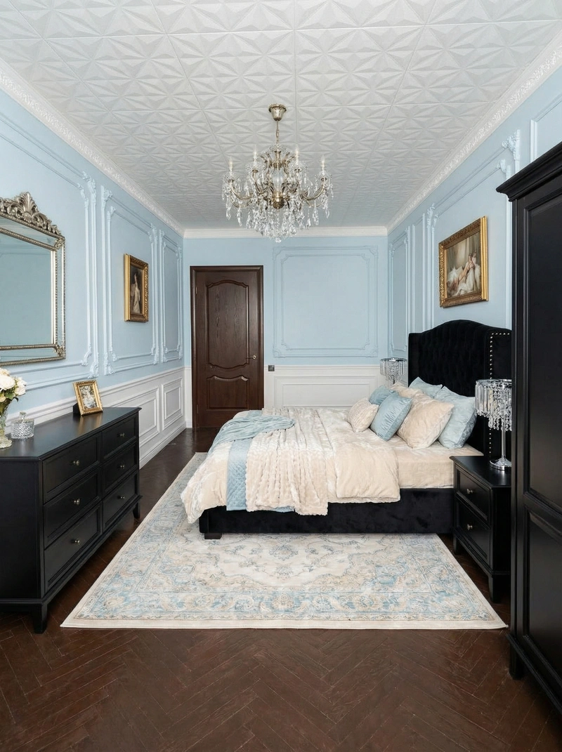 Дизайн интерьера в стиле Классика — Спальня от нейросети RoomGPT