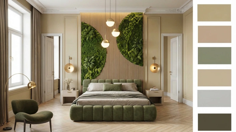 Дизайн спальни в стиле Классика — фото интерьера от нейросети RoomGPT