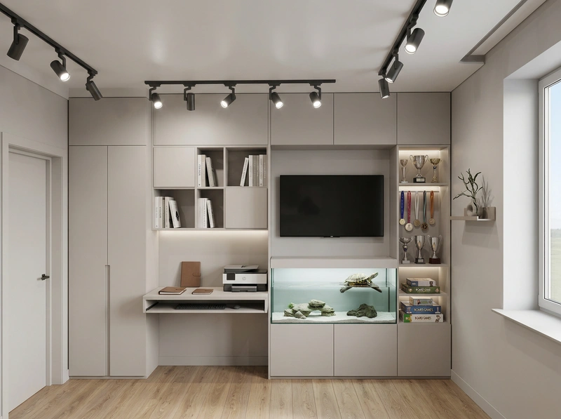 Дизайн детской в стиле Минимализм — фото интерьера от нейросети RoomGPT