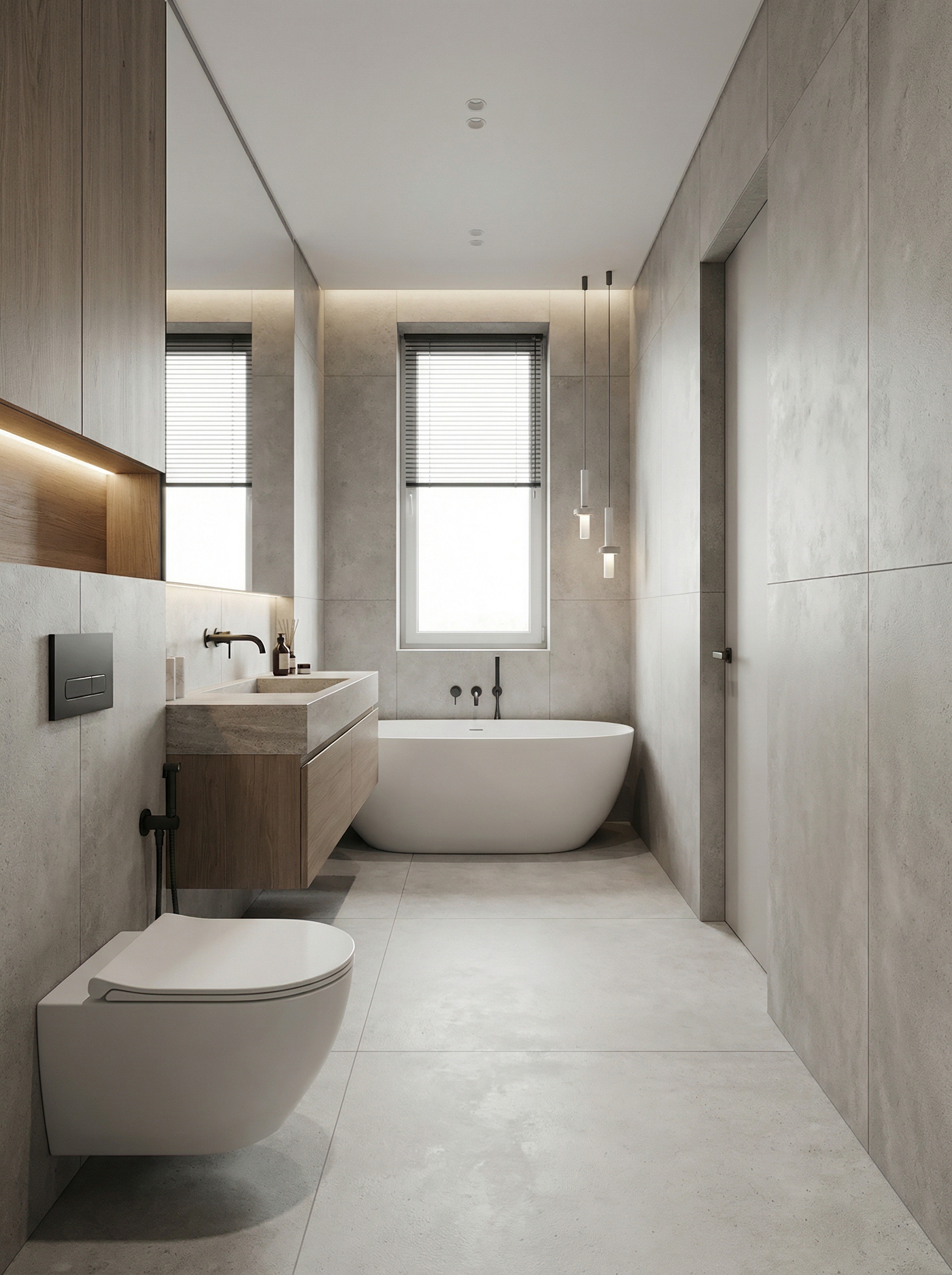 Дизайн ванной в стиле Минимализм — фото интерьера от нейросети RoomGPT