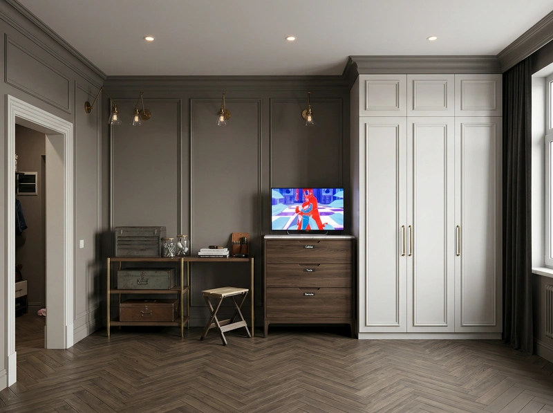 Дизайн интерьера в стиле Классика — Гостиная от нейросети RoomGPT