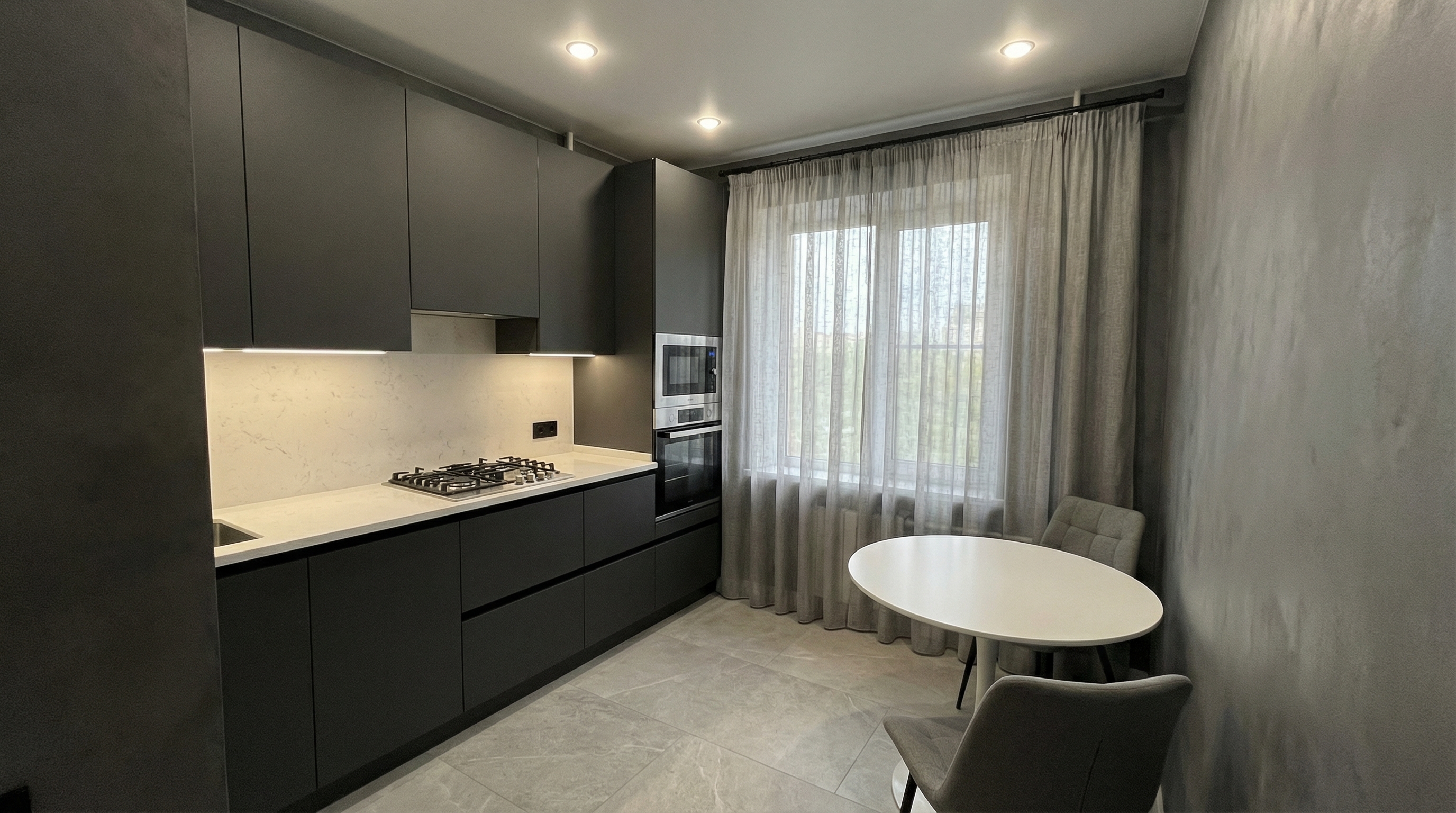 Дизайн кухни в стиле Минимализм — фото интерьера от нейросети RoomGPT