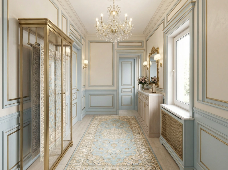 Дизайн интерьера в стиле Неоклассика — Прихожая от нейросети RoomGPT