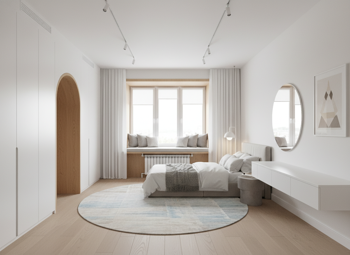 Дизайн детской в стиле Минимализм — фото интерьера от нейросети RoomGPT