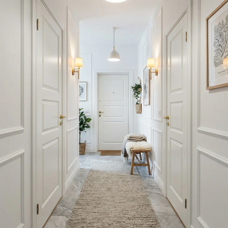 Дизайн интерьера в стиле Хюгге — Прихожая от нейросети RoomGPT