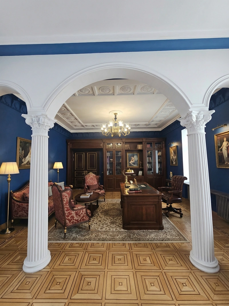 Дизайн интерьера в стиле Классика — Кабинет от нейросети RoomGPT