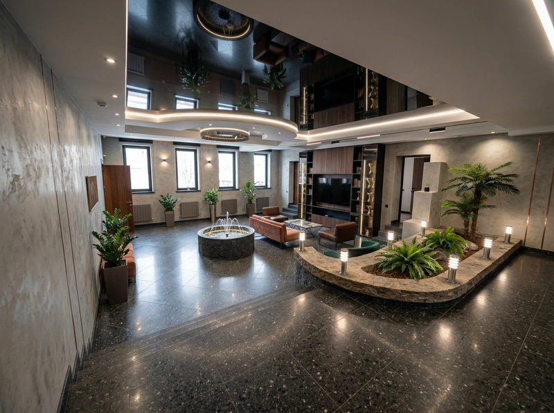 Дизайн гостиной в стиле Лофт — фото интерьера от нейросети RoomGPT