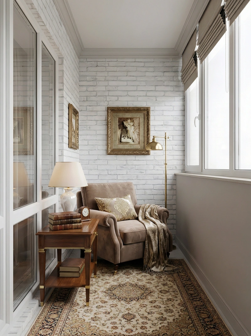 Дизайн интерьера в стиле Классика — Гостиная от нейросети RoomGPT