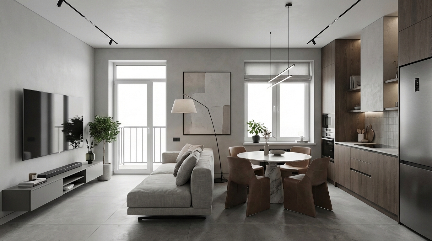 Дизайн кухни в стиле Классика — фото интерьера от нейросети RoomGPT