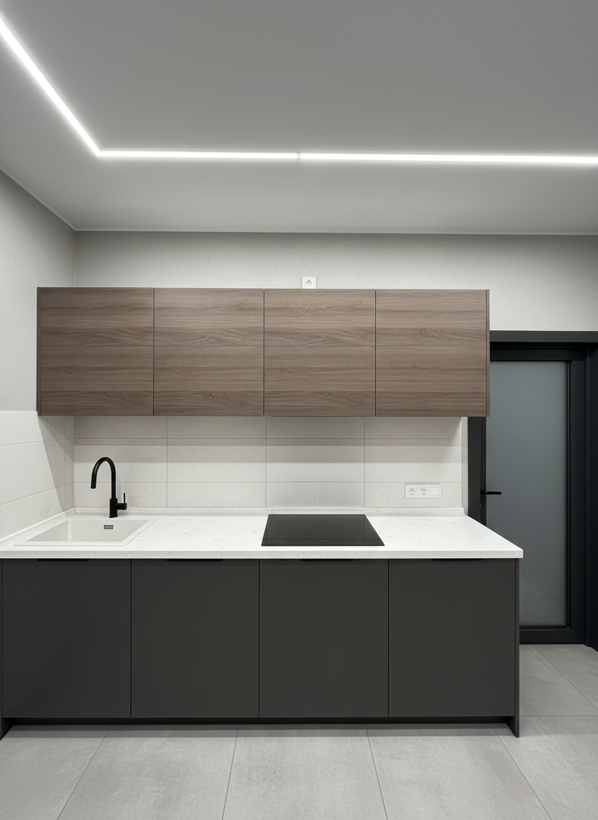 Дизайн кухни в стиле Минимализм — фото интерьера от нейросети RoomGPT