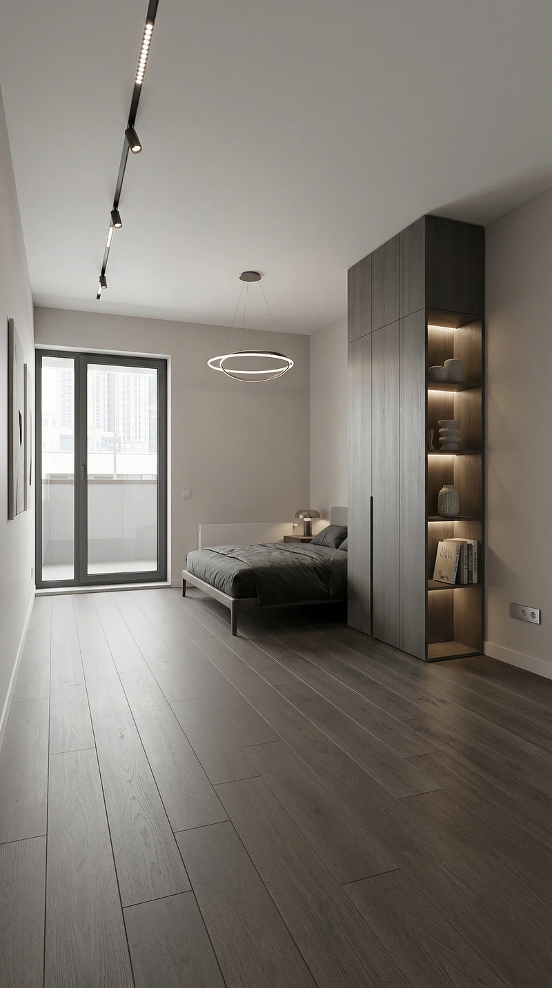 Дизайн интерьера в стиле Минимализм — Спальня от нейросети RoomGPT
