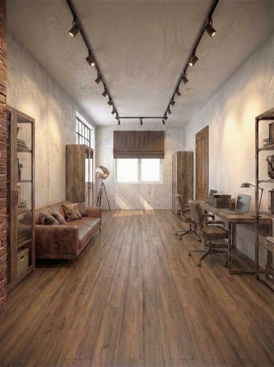 Дизайн гостиной в стиле Лофт — фото интерьера от нейросети RoomGPT