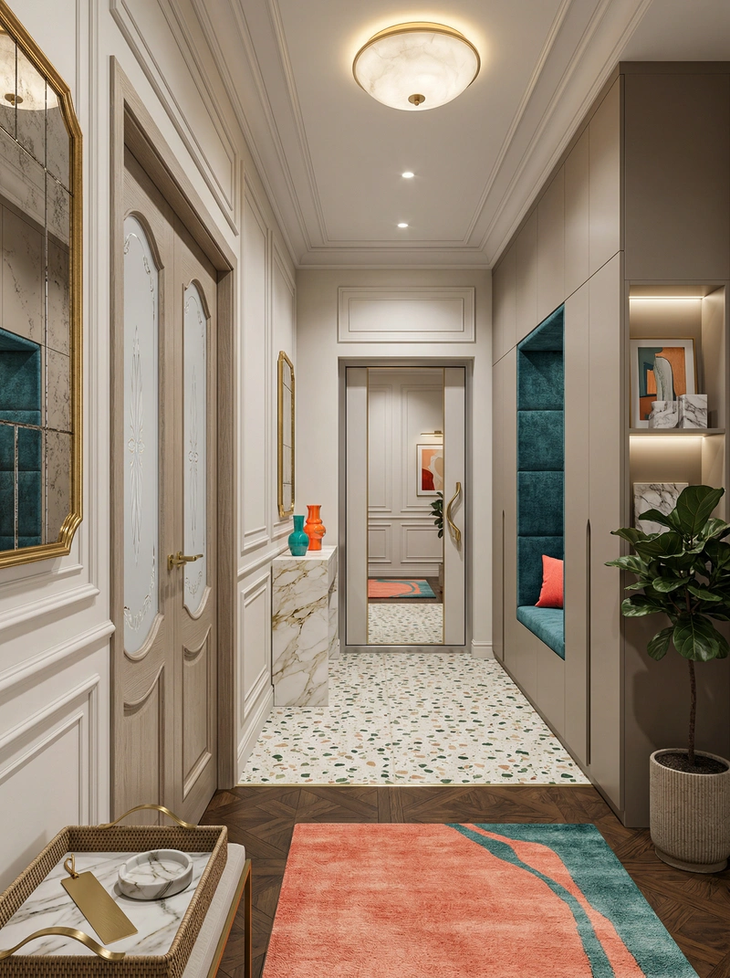 Дизайн интерьера в стиле Классика — Прихожая от нейросети RoomGPT