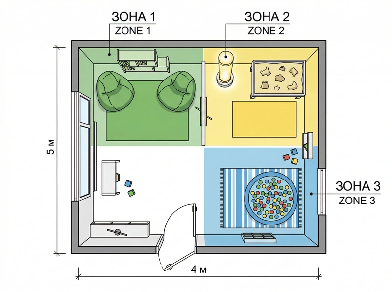 Дизайн детской в стиле Минимализм — фото интерьера от нейросети RoomGPT
