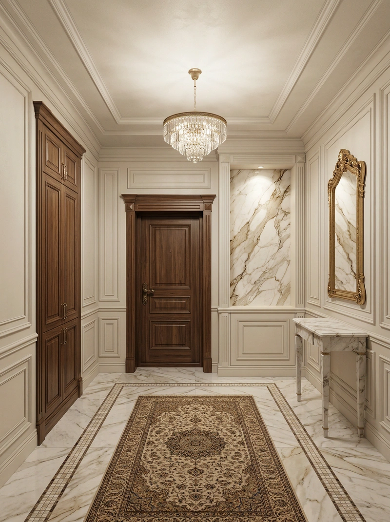 Дизайн интерьера в стиле Классика — Прихожая от нейросети RoomGPT