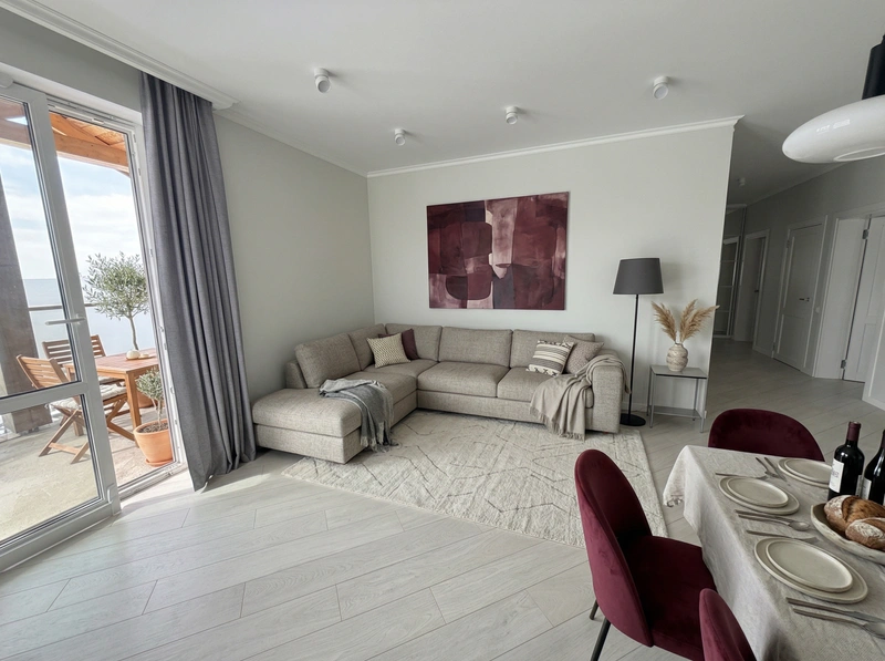 Дизайн гостиной в стиле Сканди — фото интерьера от нейросети RoomGPT