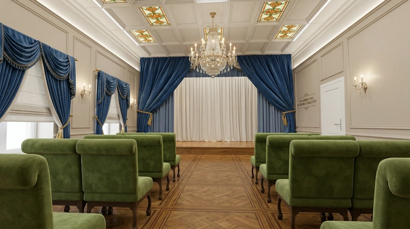 Дизайн интерьера в стиле Классика — Гостиная от нейросети RoomGPT