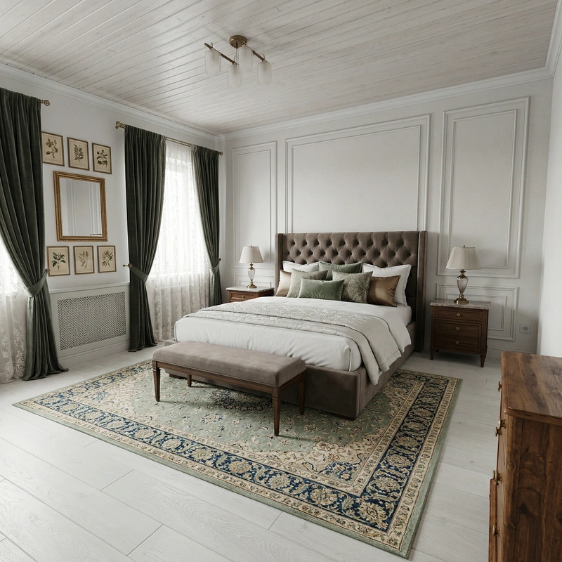 Дизайн интерьера в стиле Классика — Спальня от нейросети RoomGPT