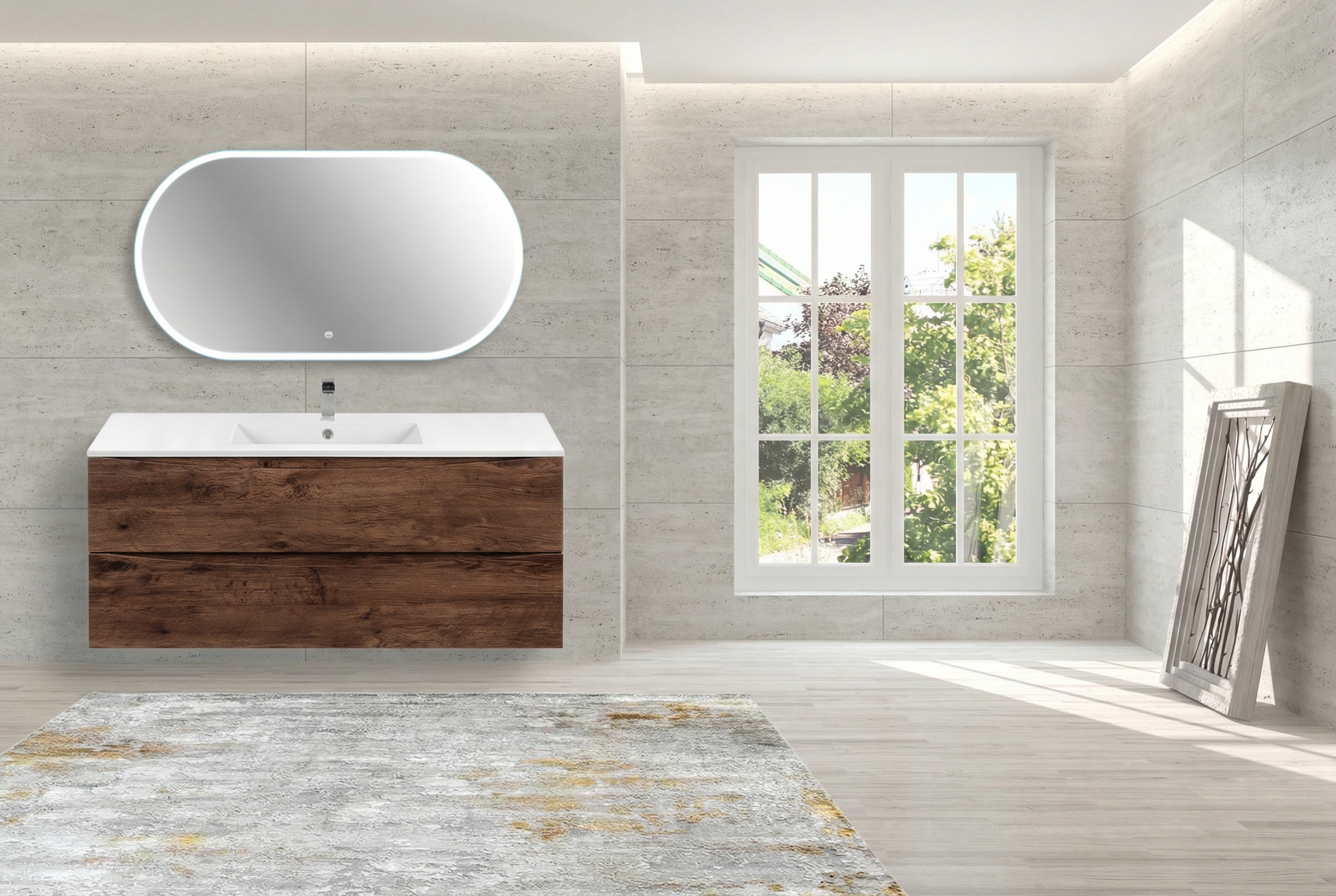 Дизайн ванной в стиле Минимализм — фото интерьера от нейросети RoomGPT