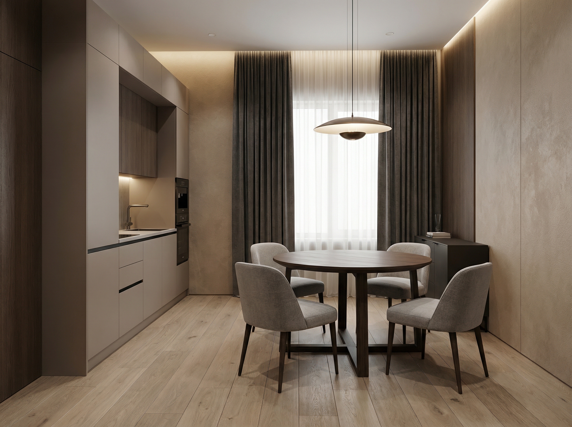 Дизайн кухни в стиле Минимализм — фото интерьера от нейросети RoomGPT