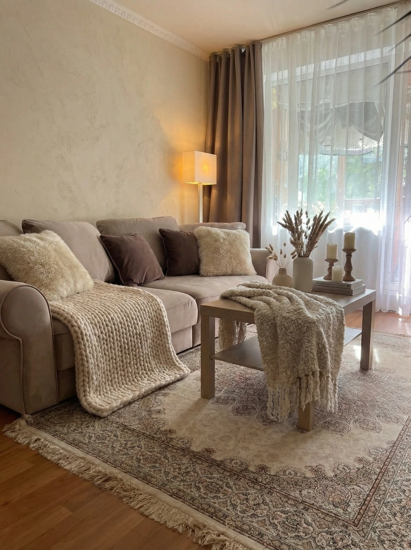 Дизайн интерьера в стиле Хюгге — Спальня от нейросети RoomGPT