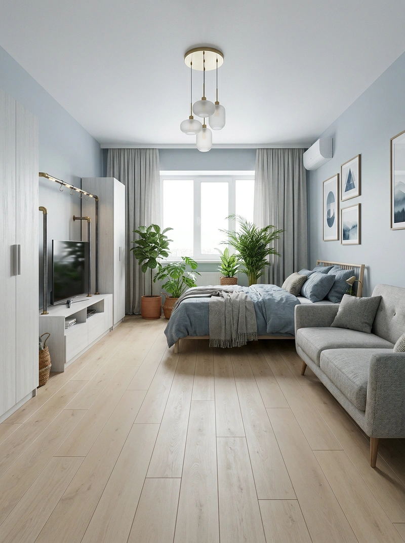 Дизайн интерьера в стиле Хюгге — Гостиная от нейросети RoomGPT