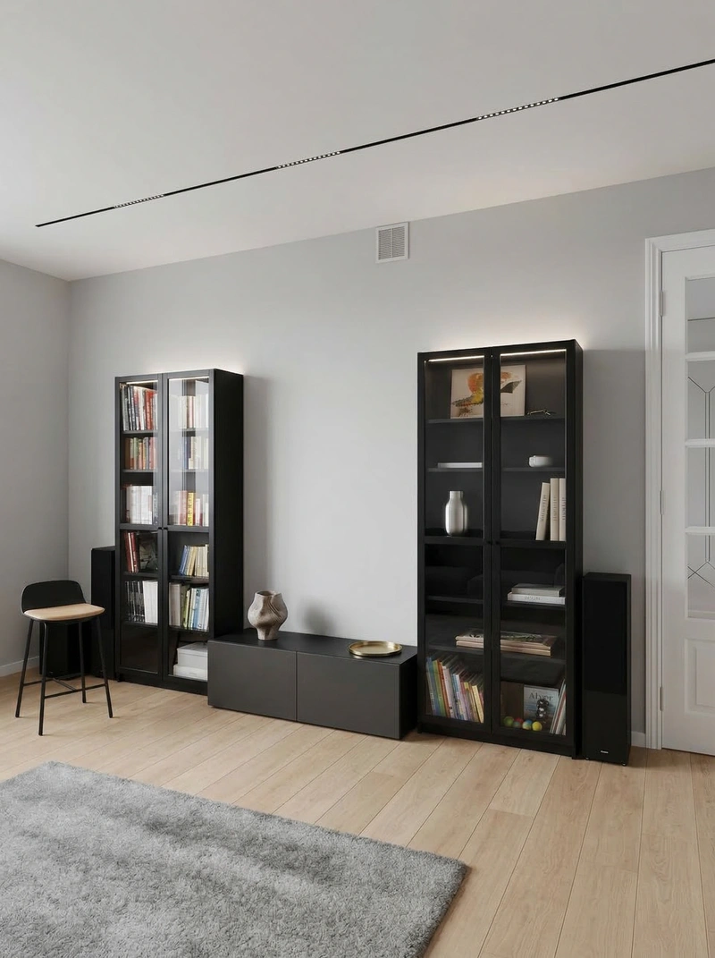 Дизайн интерьера в стиле Минимализм — Гостиная от нейросети RoomGPT