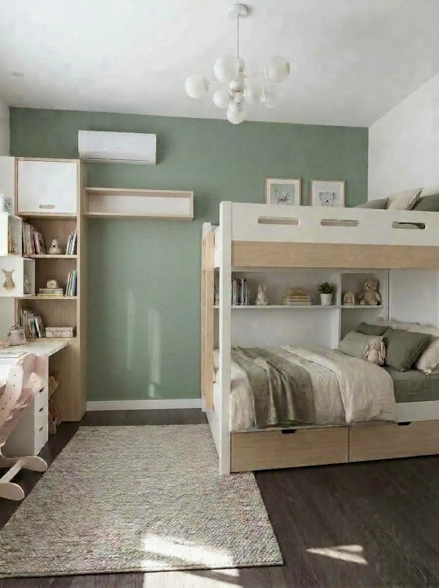 Дизайн детской в стиле Сканди — фото интерьера от нейросети RoomGPT