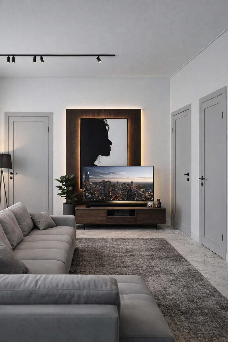 Дизайн гостиной в стиле Лофт — фото интерьера от нейросети RoomGPT