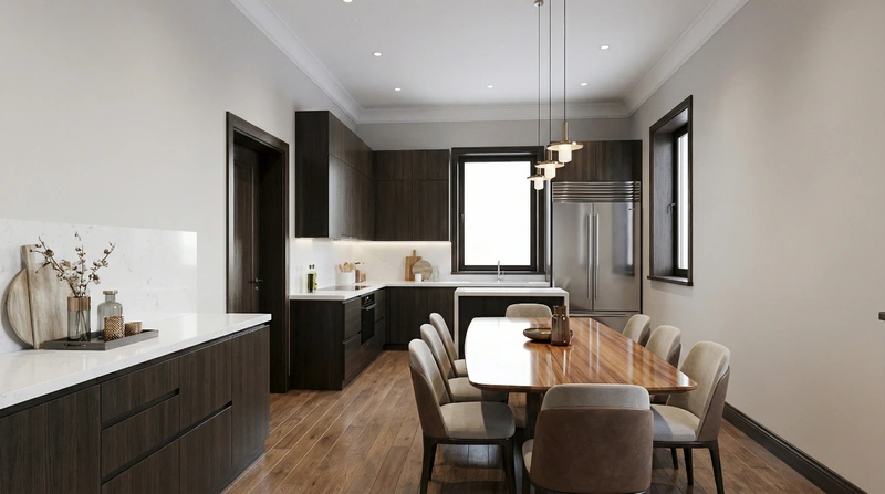 Дизайн интерьера в стиле Контемпорари — Гостиная от нейросети RoomGPT