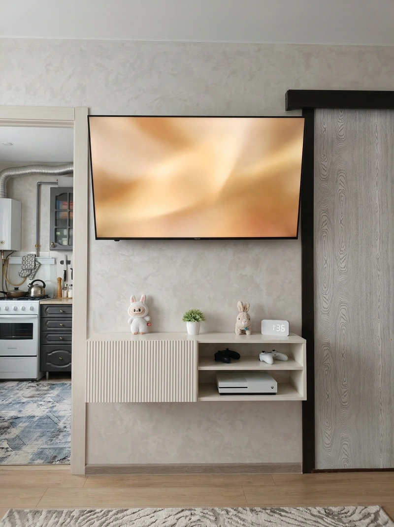 Дизайн интерьера в стиле Минимализм — Гостиная от нейросети RoomGPT