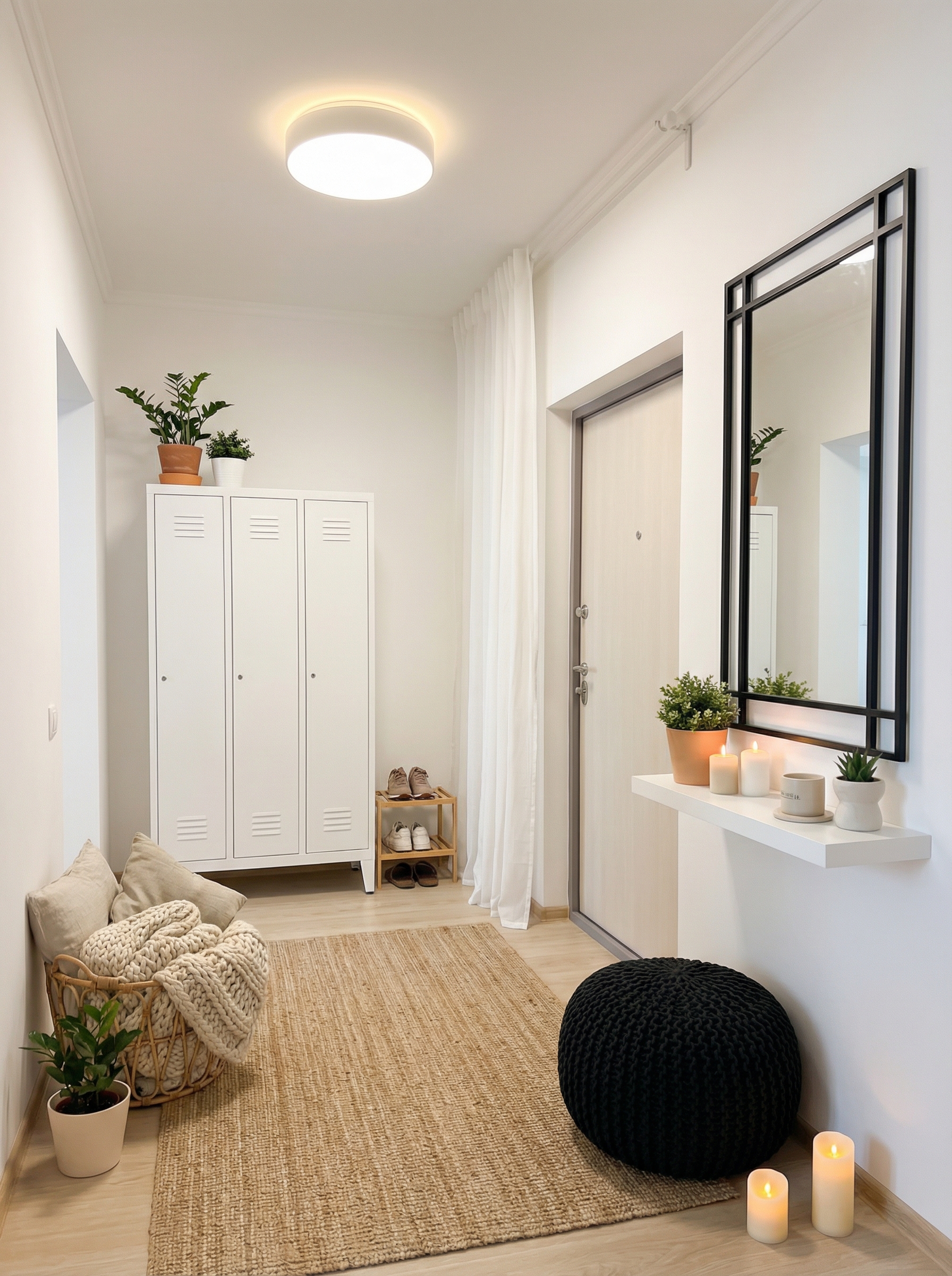 Дизайн гостиной в стиле Хюгге — фото интерьера от нейросети RoomGPT