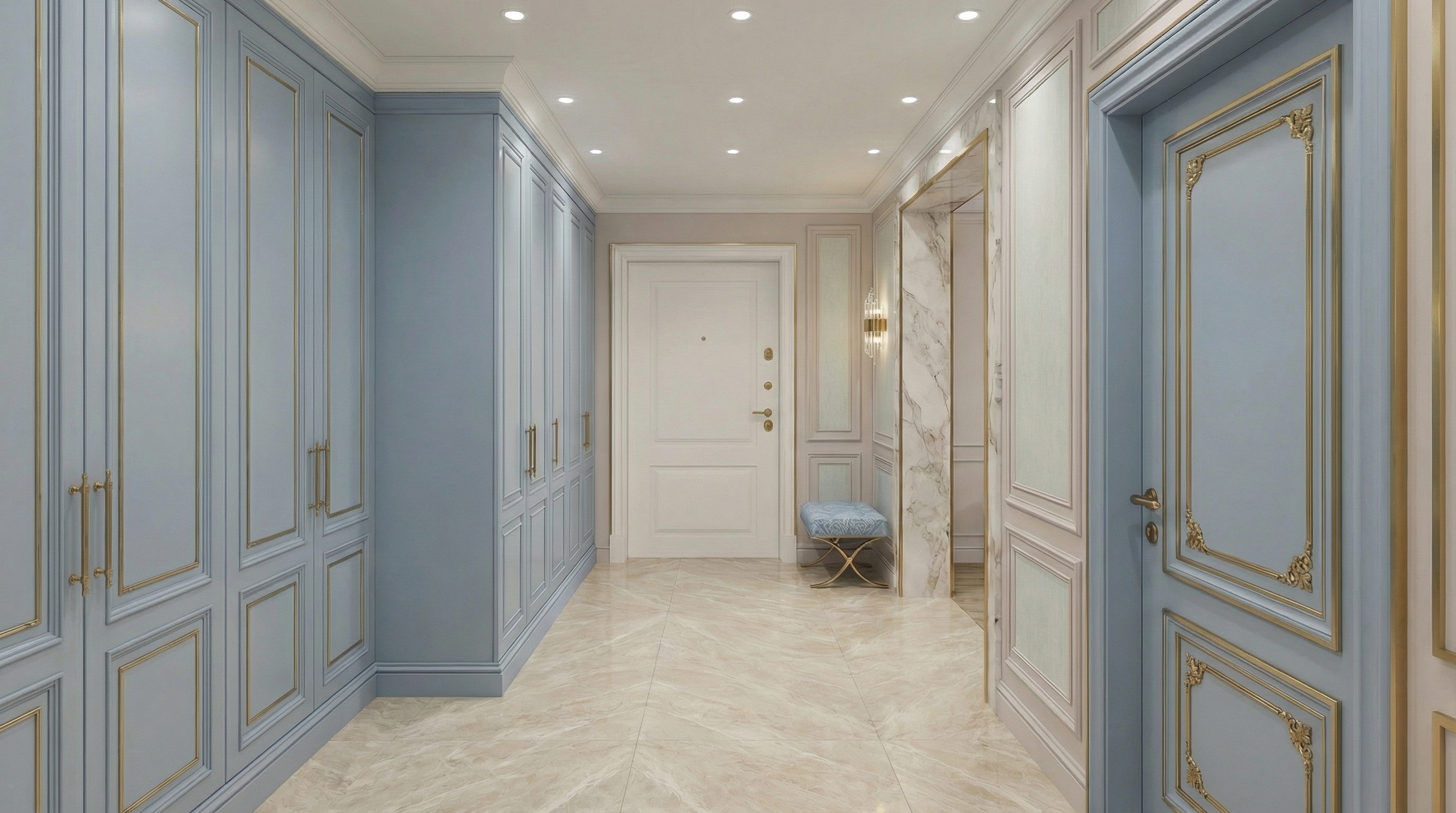 Дизайн кухни в стиле Неоклассика — фото интерьера от нейросети RoomGPT