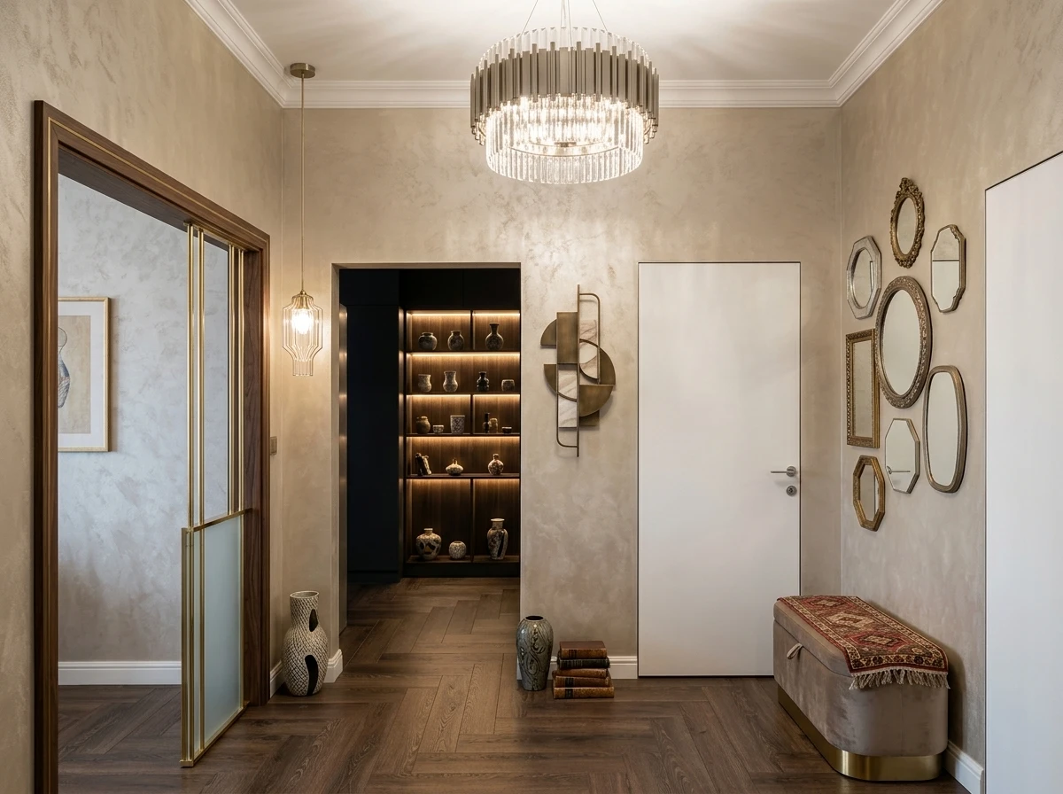 Дизайн прихожей в стиле Эклектика — фото интерьера от нейросети RoomGPT