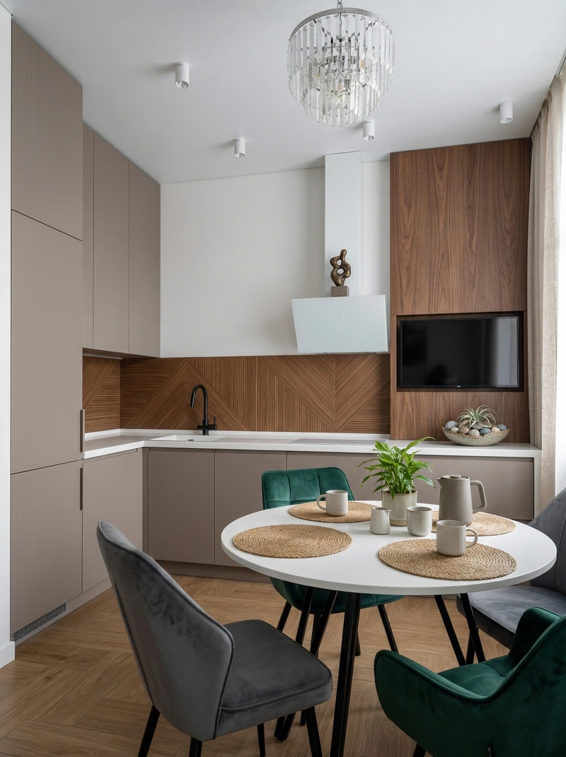 Дизайн кухни в стиле Минимализм — фото интерьера от нейросети RoomGPT