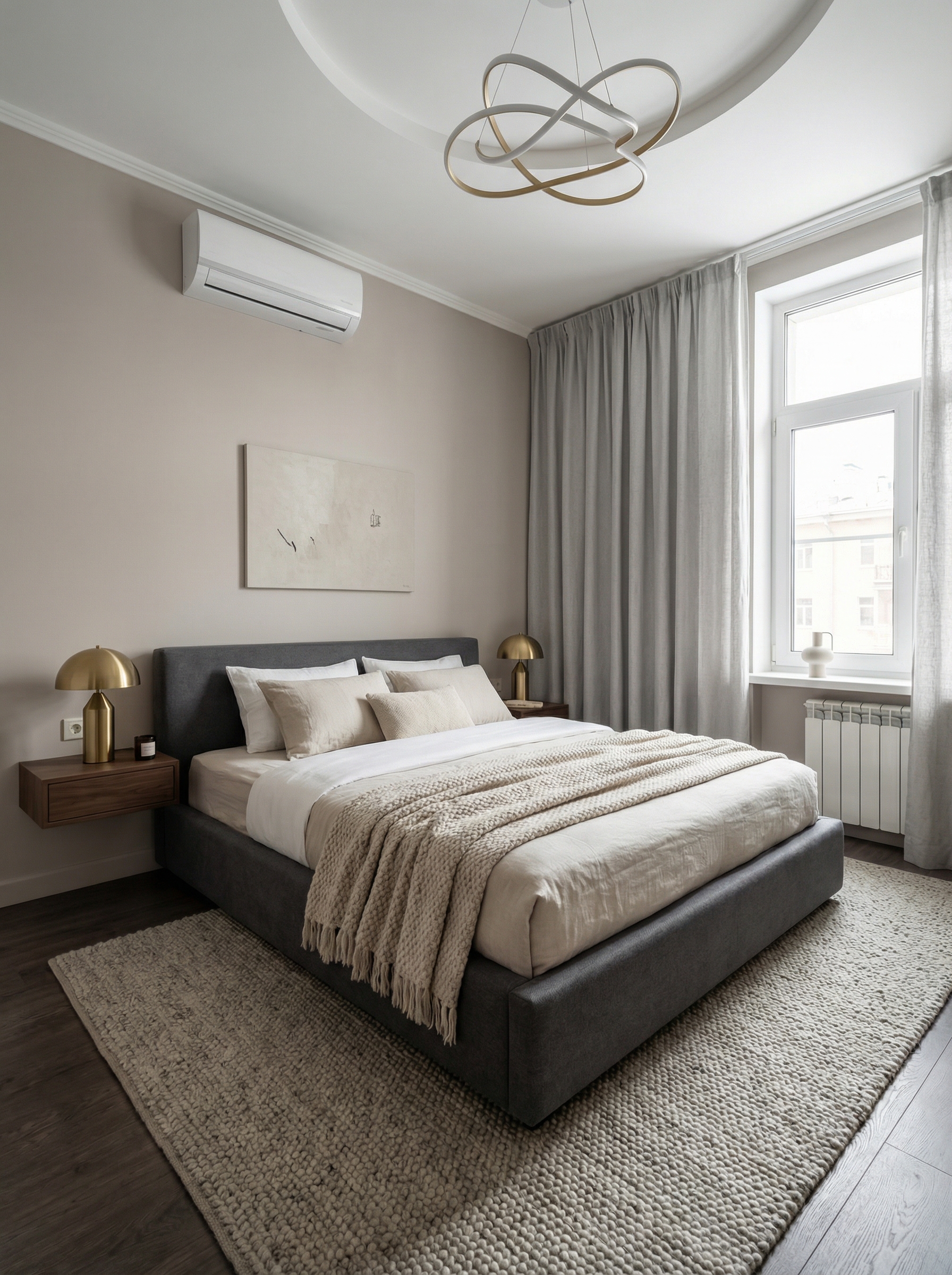 Дизайн спальни в стиле Минимализм — фото интерьера от нейросети RoomGPT